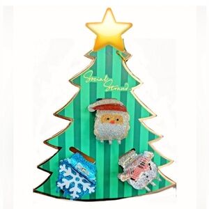 NWT ⚜️♥️⚜️ Social Strand Christmas Hair Claw Clips Set of 3